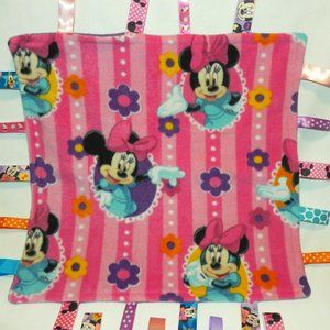 Taggies Blanket with Tags, Minnie Mouse, Pink, Purple